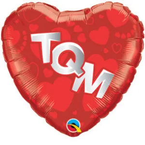 09" Corazon, TQM, Rojo con Corazones Rojos