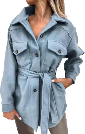 2023 Women's Warm Winter Jackets Double Breasted Woolen Pea Coats Plus Size Thicken Mid Length Trench Coat Trendy Overcoat