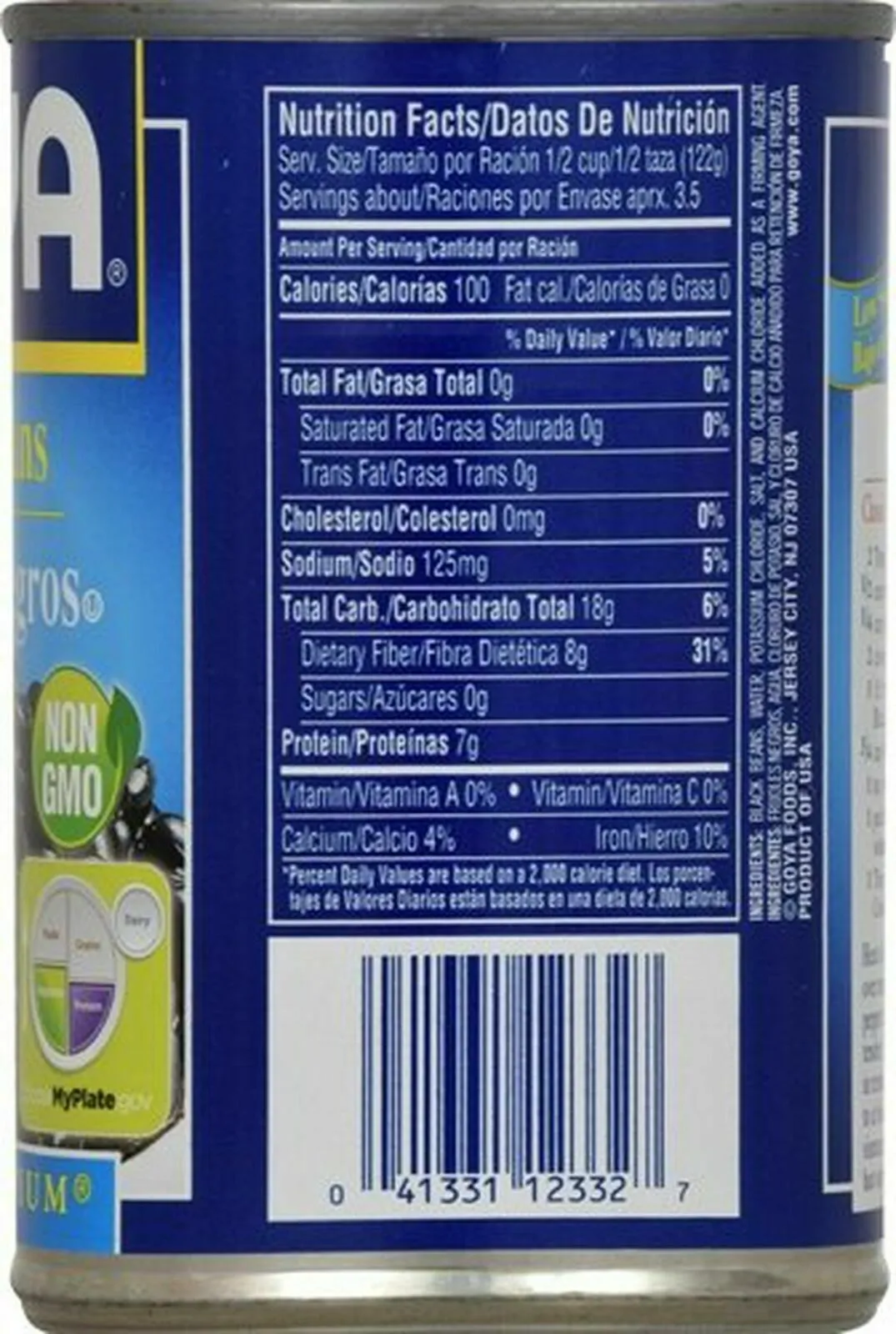 (3 Pack) Goya Black Beans Frijoles Negros low sodium 15.5 Oz