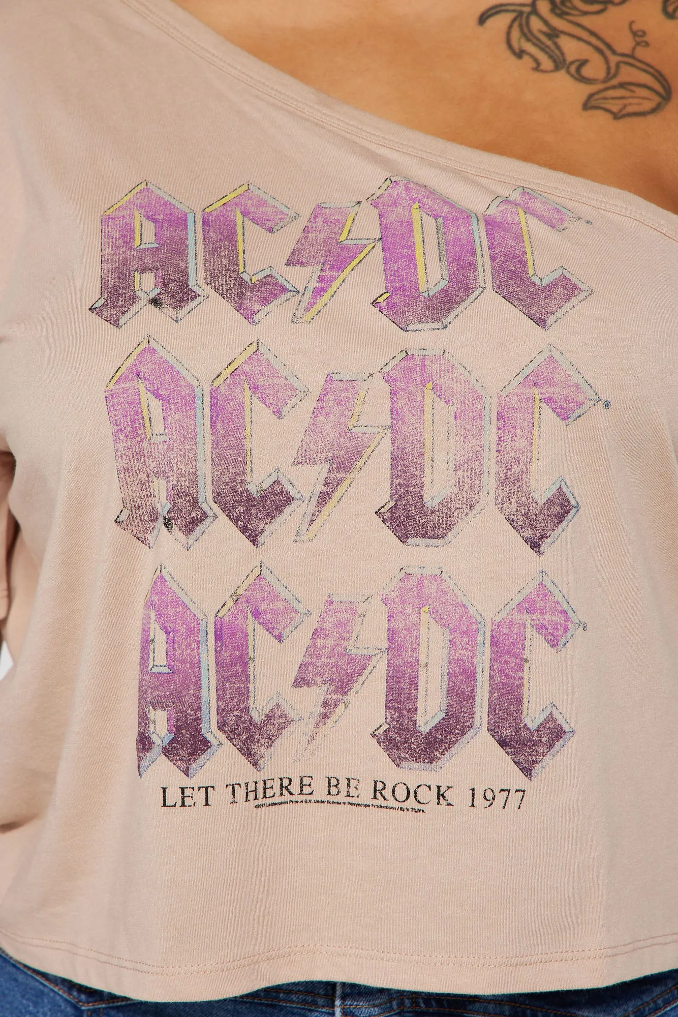 ACDC One Shoulder Top - Taupe