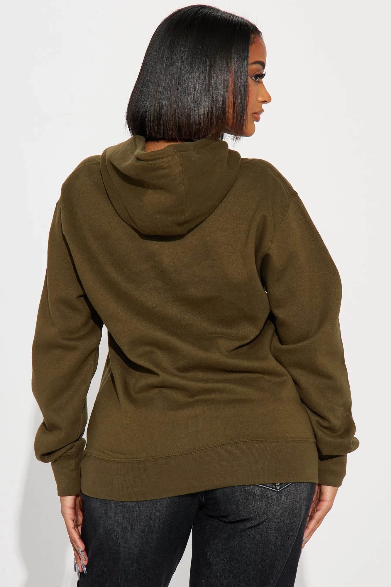 Alive And Well Skull Hoodie - Olive