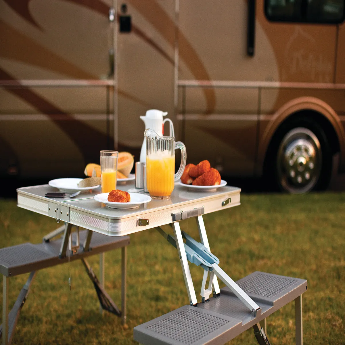 Aluminum Portable Picnic Table