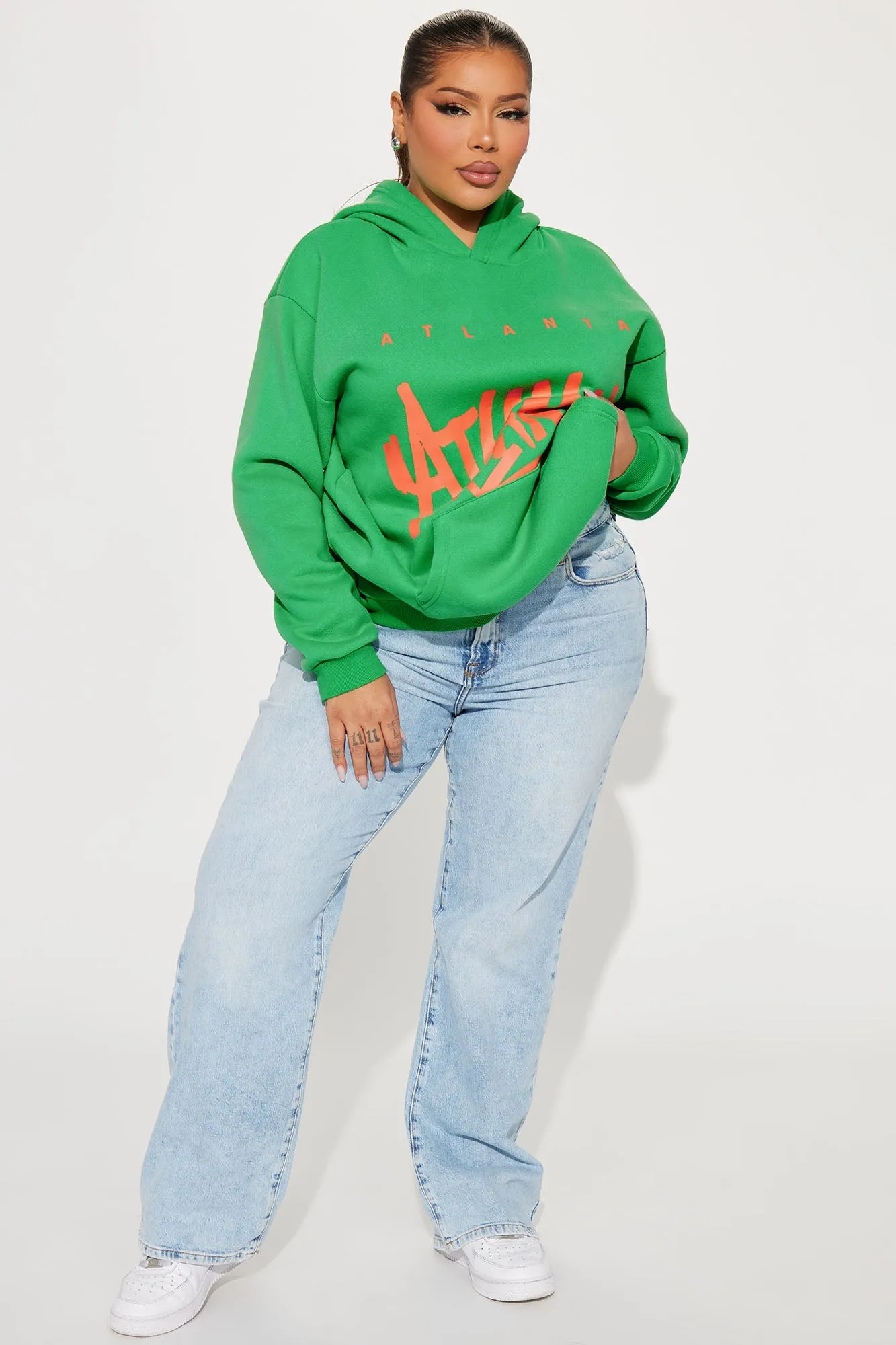 Atlanta Vibe Graphic Hoodie - Green
