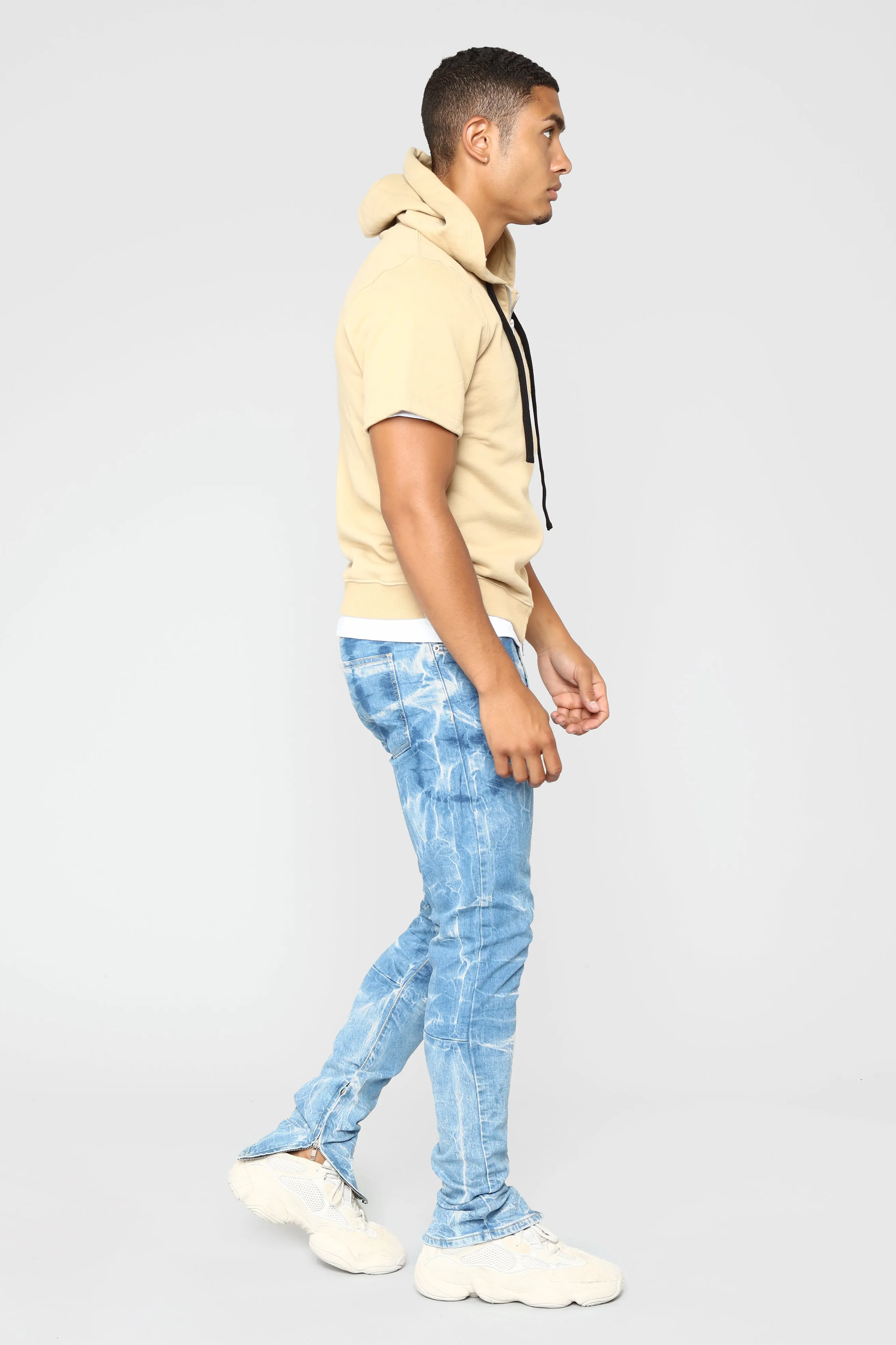 Barry Short Sleeve Hoodie - Khaki
