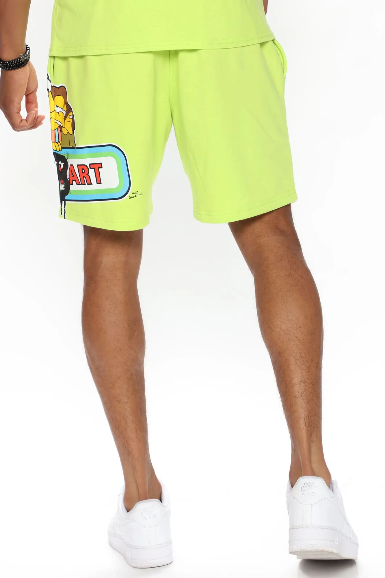 Bart Simpson Snacks Shorts - Lime