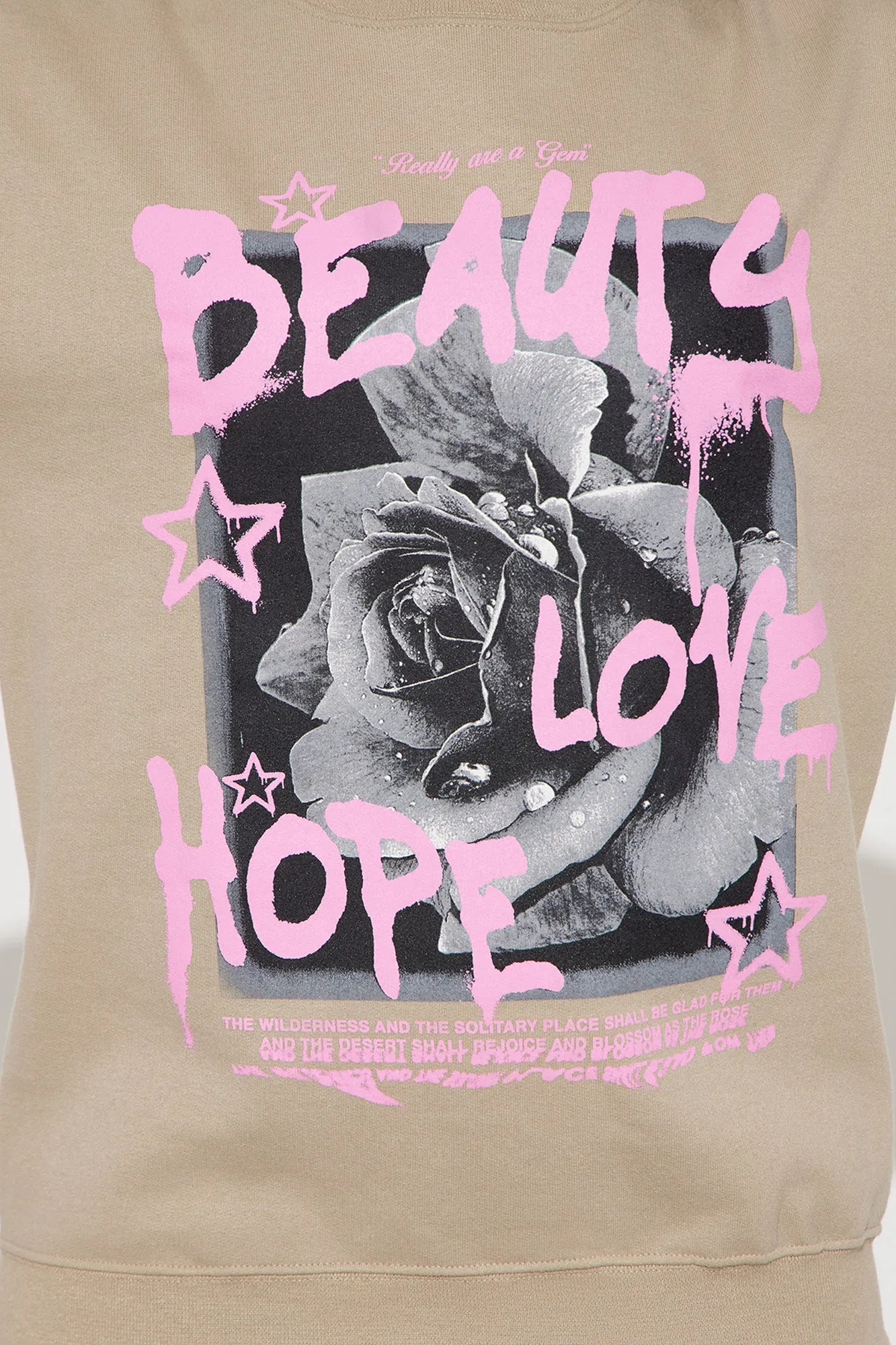 Beauty In All Places Sweatshirt - Taupe