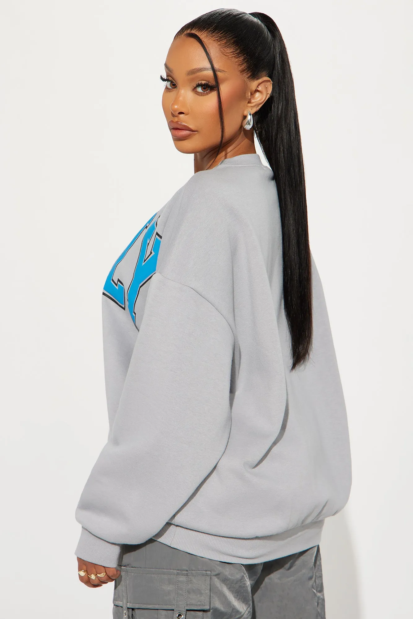 Better In Brooklyn Oversized Sweatshirt - Grey