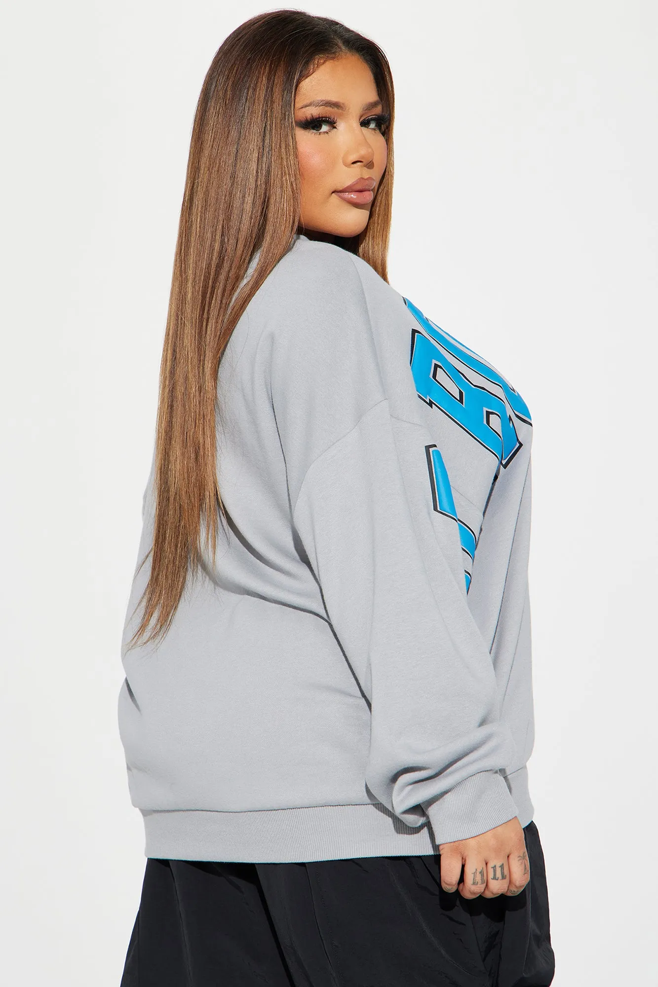 Better In Brooklyn Oversized Sweatshirt - Grey