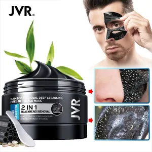 Blackhead Remover Mask Skin Care Bamboo Charcoal Against Black Dots Cleansing Peel Off Face Mask Pore Strip Acne Treatment 120g