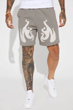 Blaze Up Relaxed Short - Grey