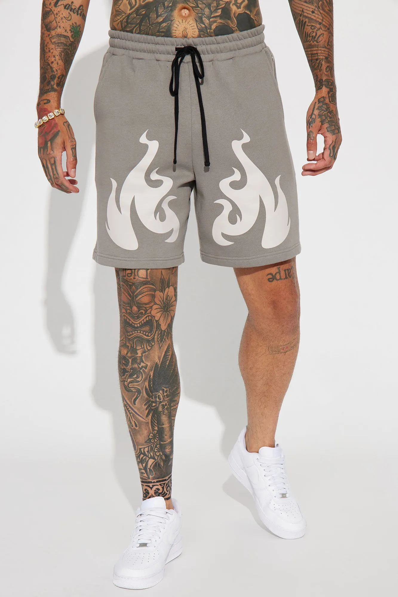 Blaze Up Relaxed Short - Grey