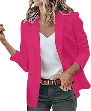 Blazer Jackets for Women Color Long Sleeve Lapel Suit Small Jacket Cardigan Work Suit Fall Fashion Blazer Blazer