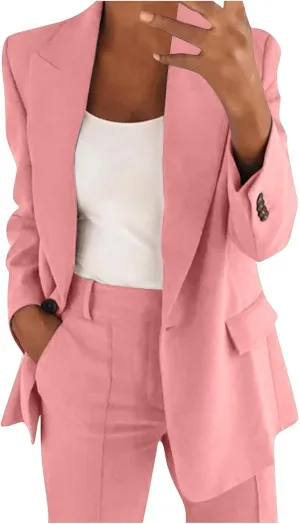 Blazers for Women Business Casual, Oversized Light Weight Long Jackets with Pockets