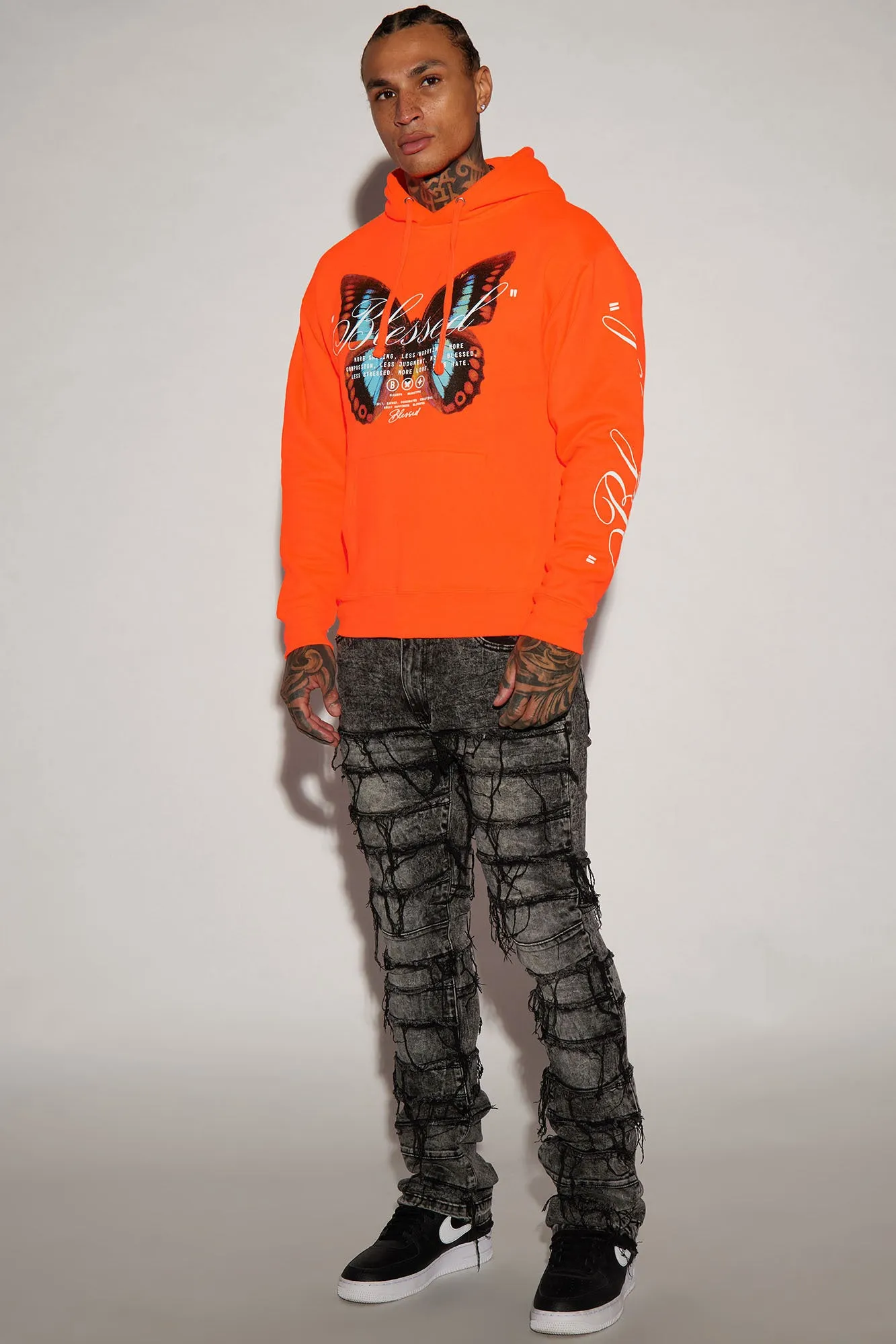 Blessed Butterfly Hoodie - Orange