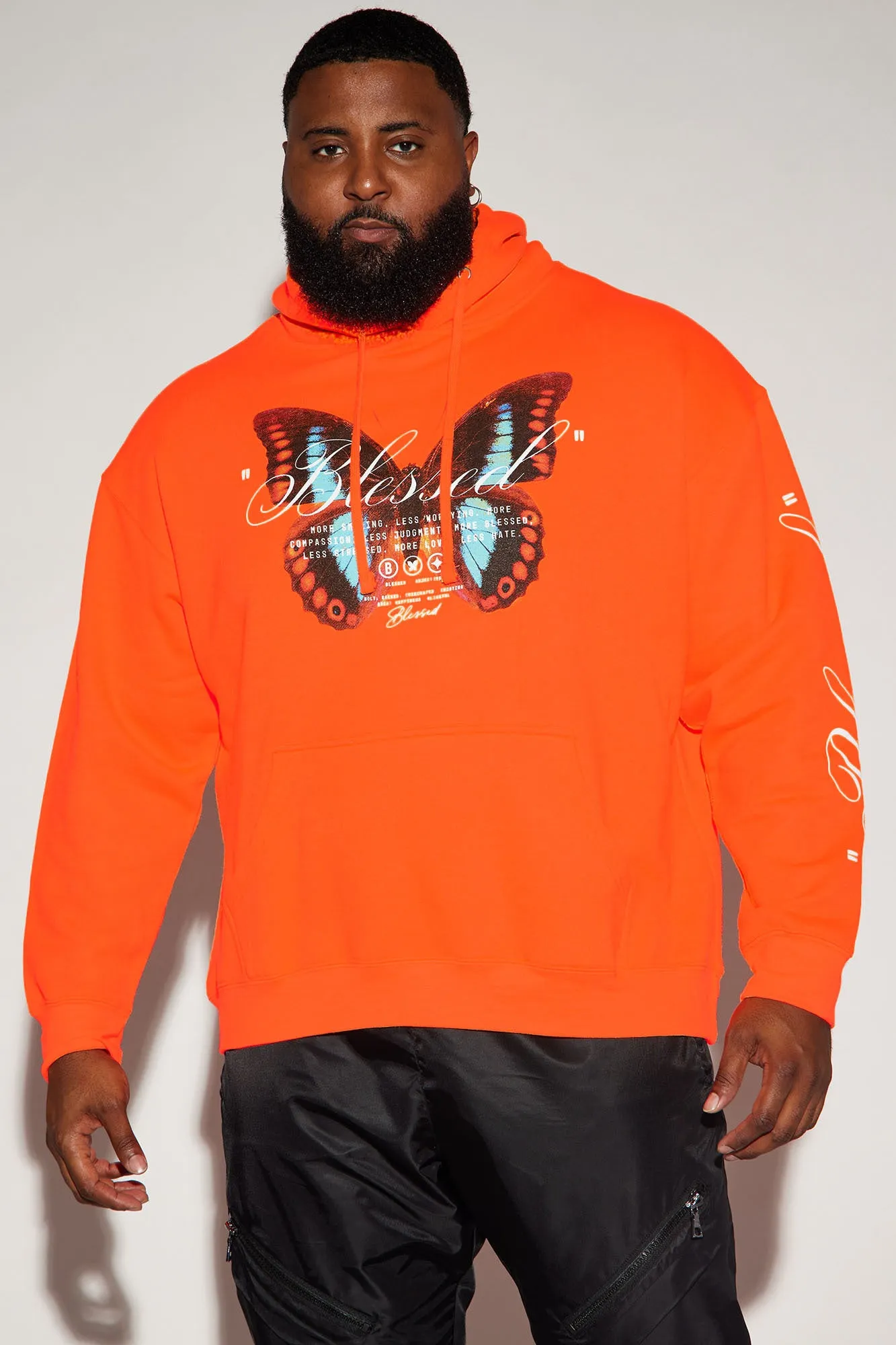 Blessed Butterfly Hoodie - Orange