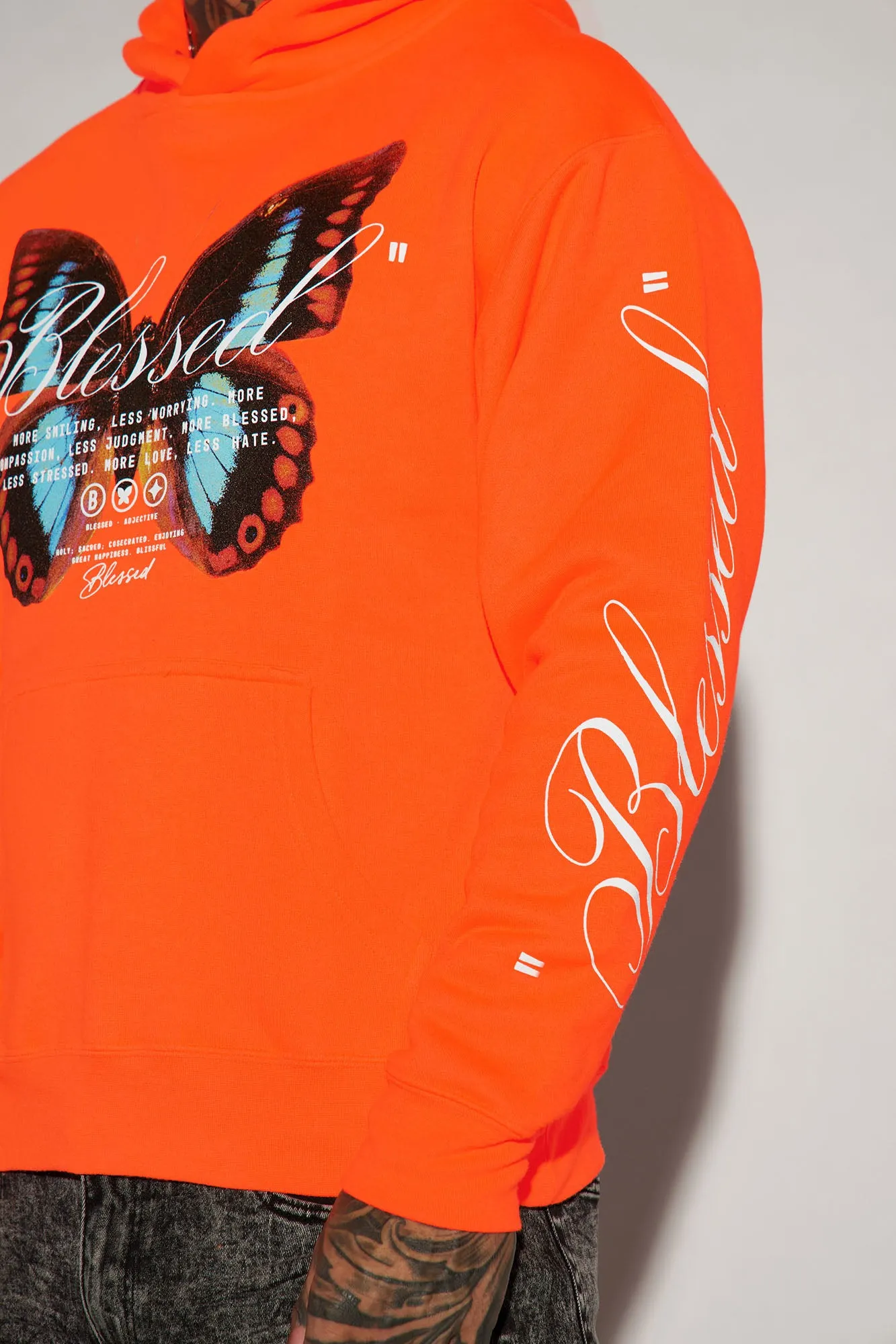 Blessed Butterfly Hoodie - Orange