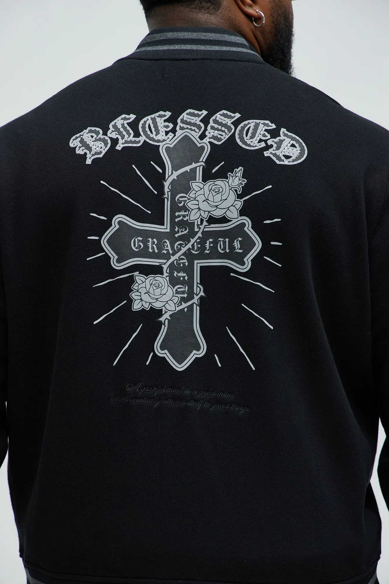 Blessed Varsity Jacket - Black