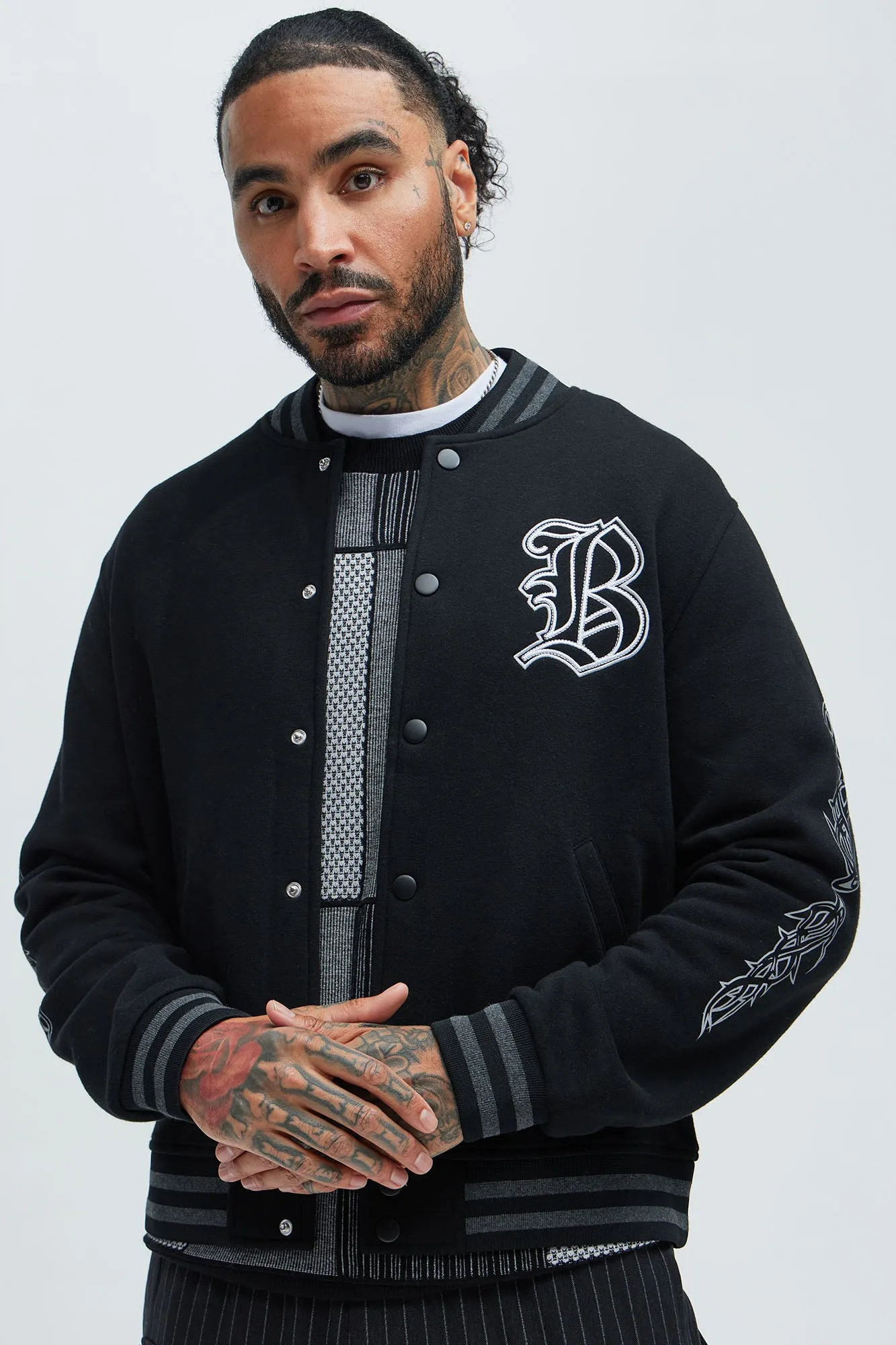 Blessed Varsity Jacket - Black