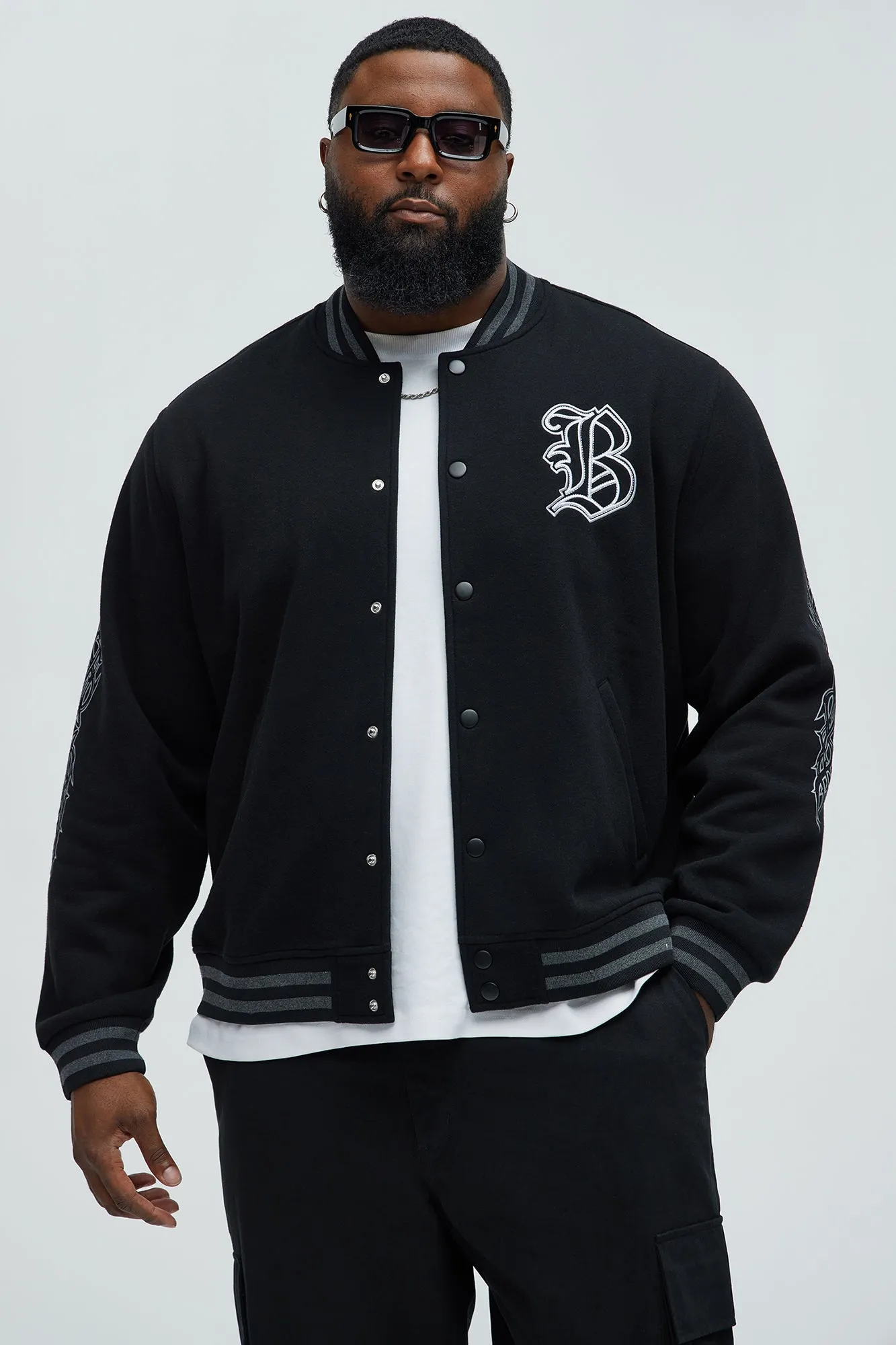 Blessed Varsity Jacket - Black