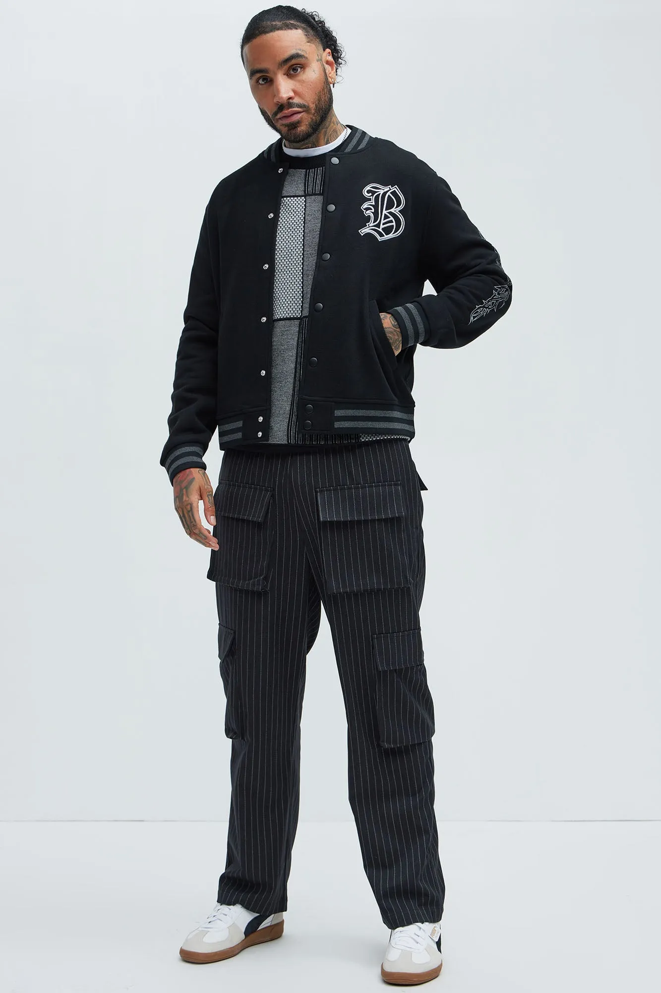 Blessed Varsity Jacket - Black