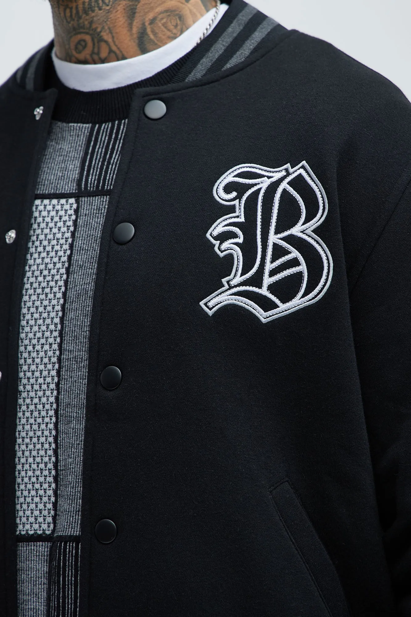 Blessed Varsity Jacket - Black