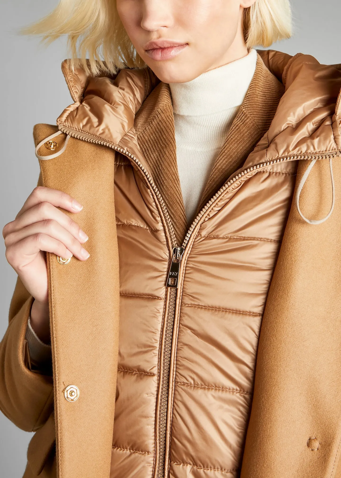 Cappotto Toggle Coat Beige