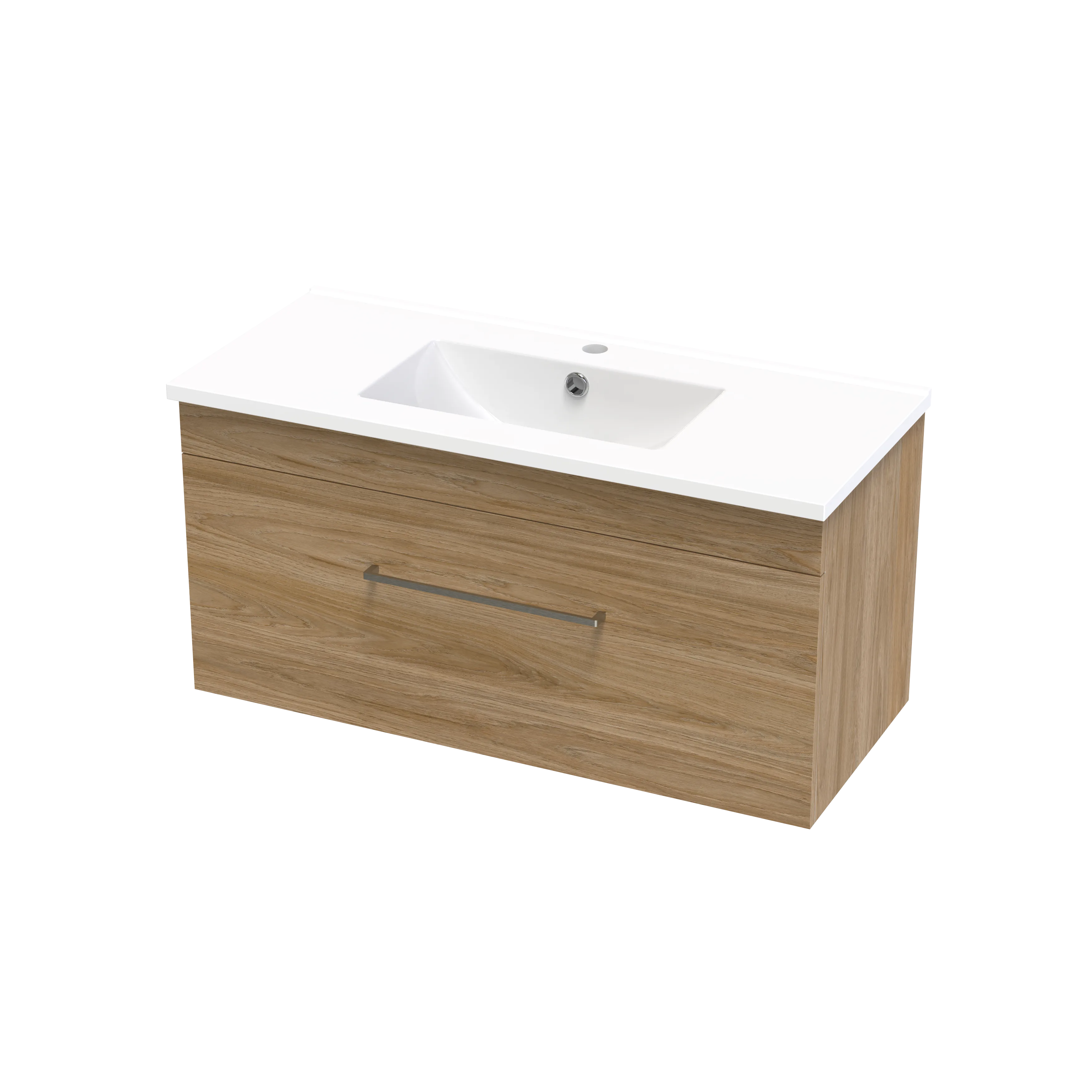 Cashmere Slim 900 Single Drawer Wall Vanity