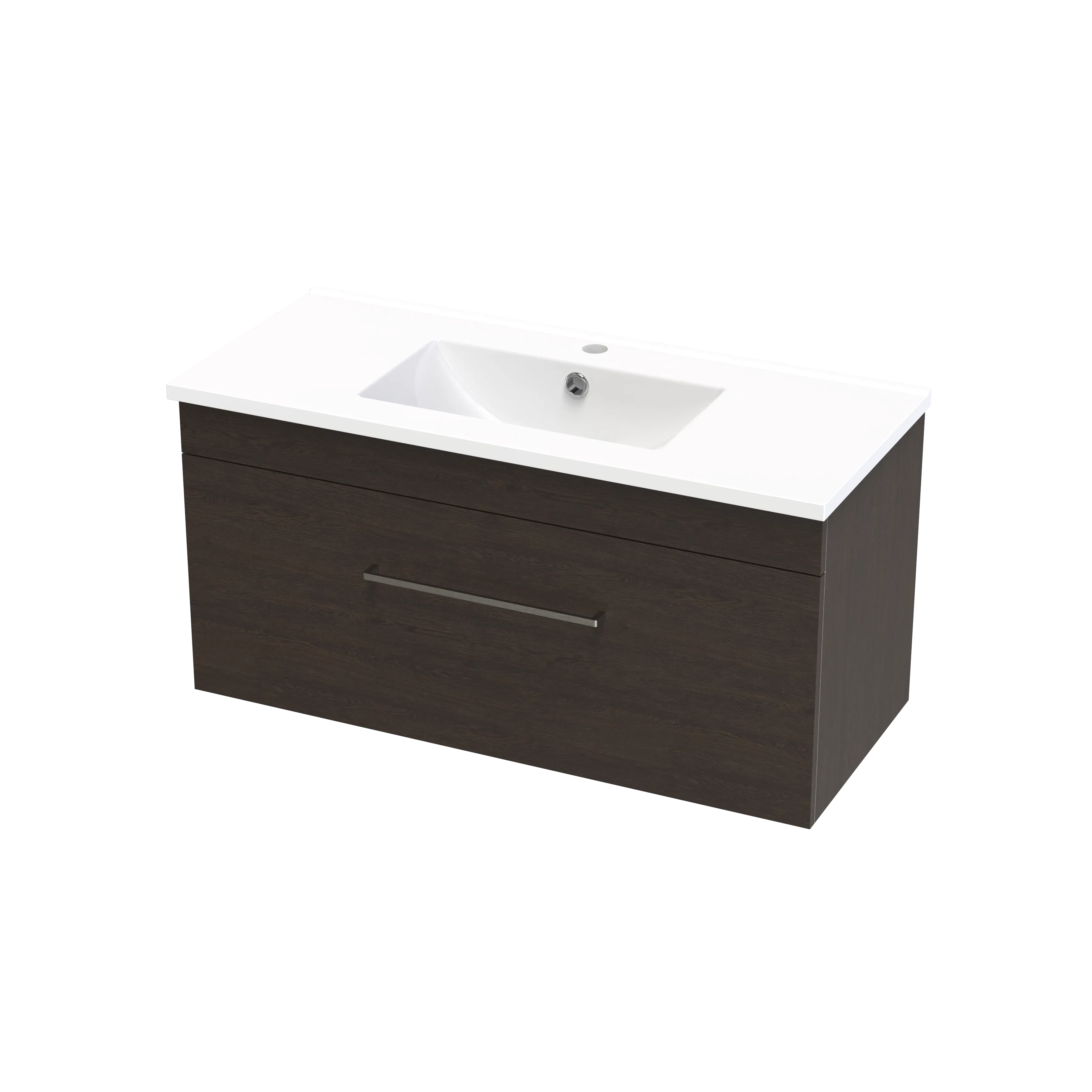 Cashmere Slim 900 Single Drawer Wall Vanity
