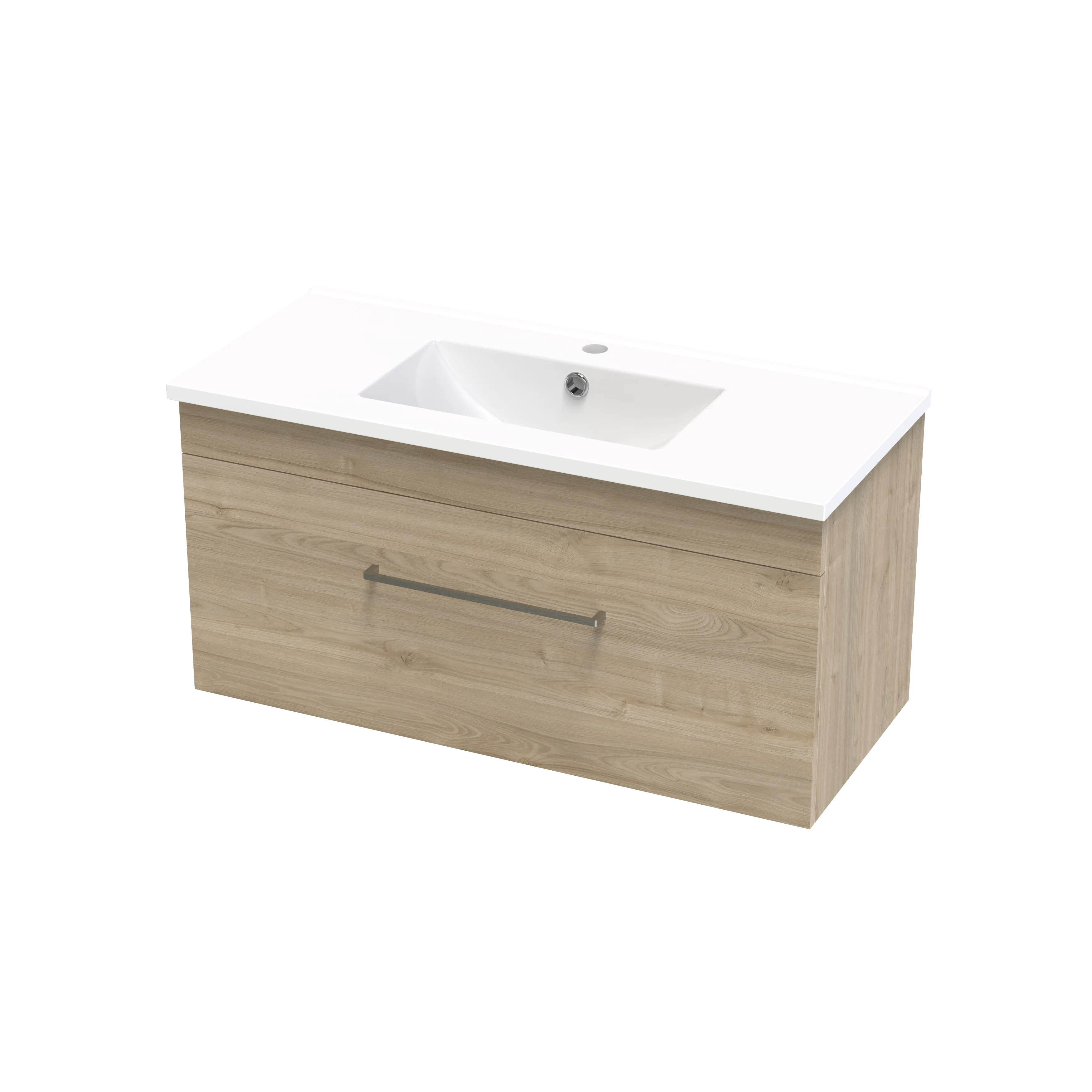 Cashmere Slim 900 Single Drawer Wall Vanity