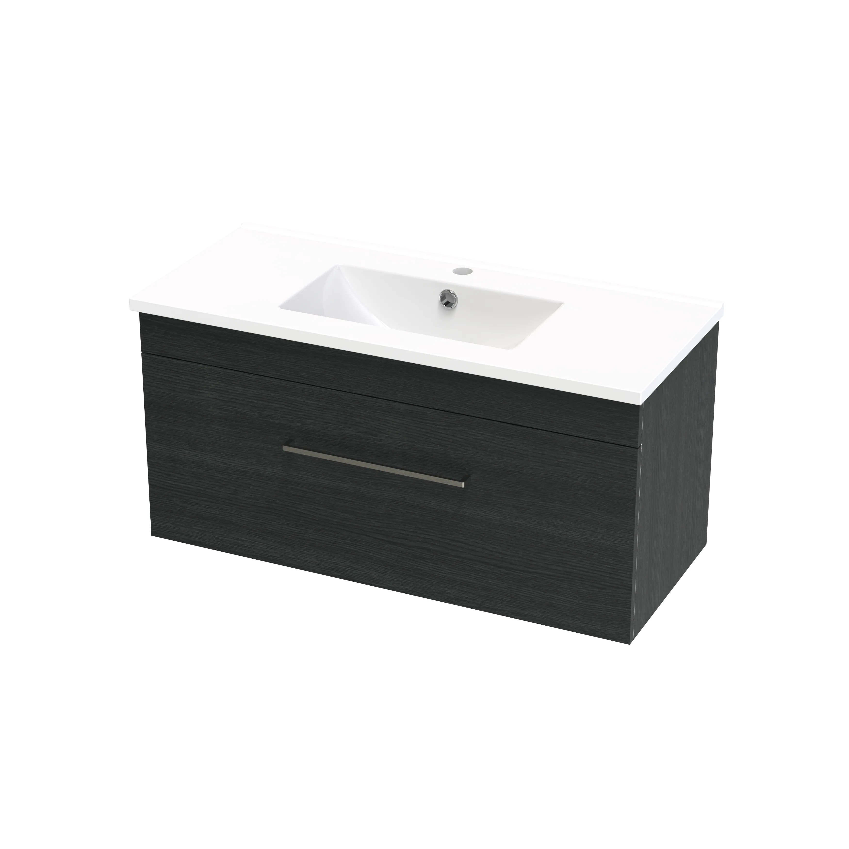 Cashmere Slim 900 Single Drawer Wall Vanity
