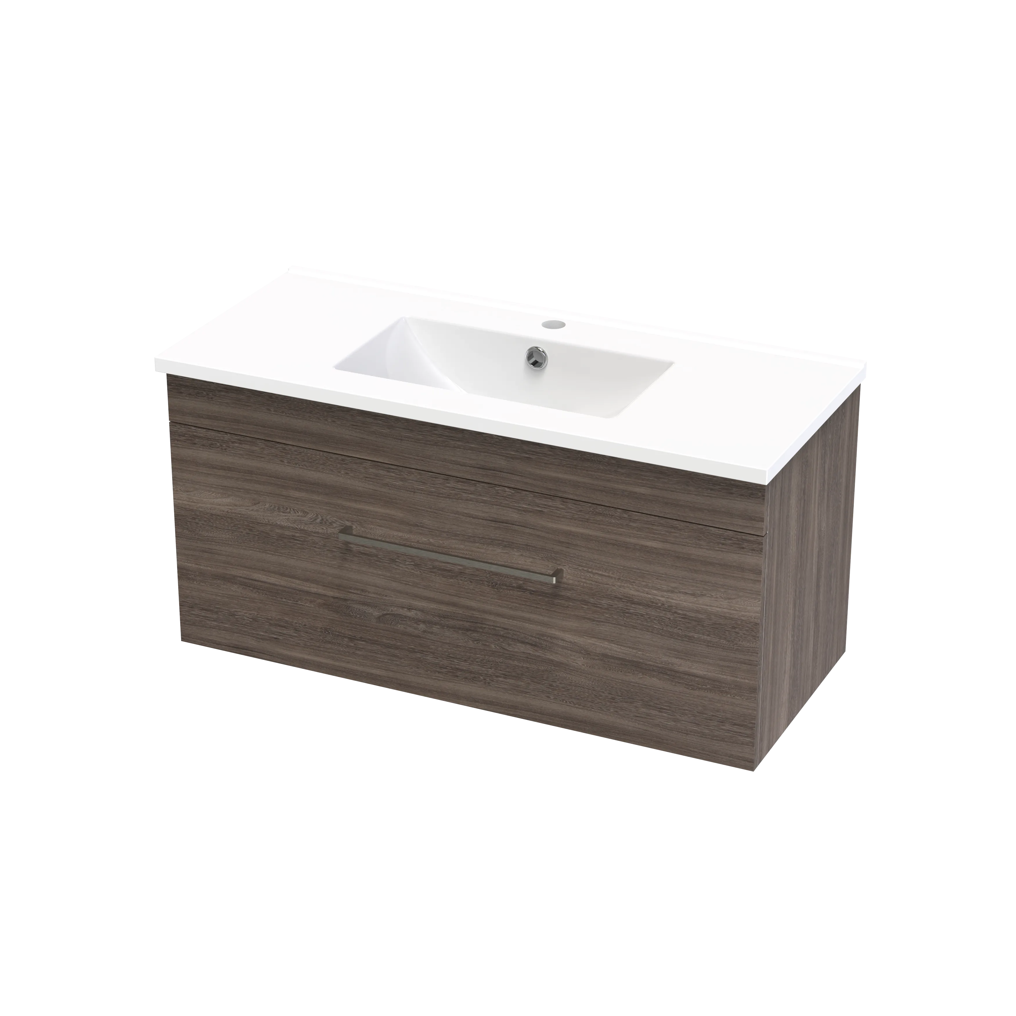 Cashmere Slim 900 Single Drawer Wall Vanity