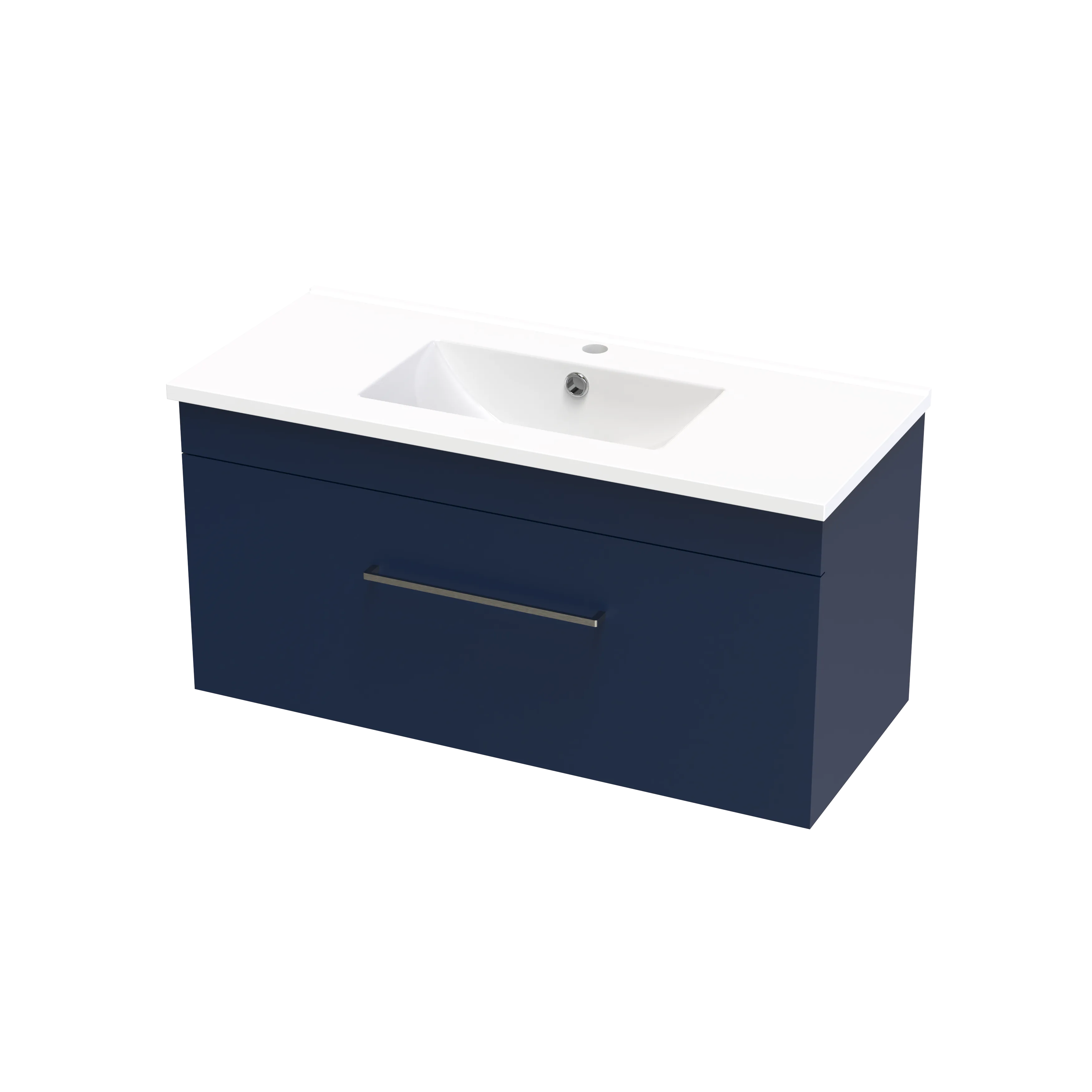 Cashmere Slim 900 Single Drawer Wall Vanity