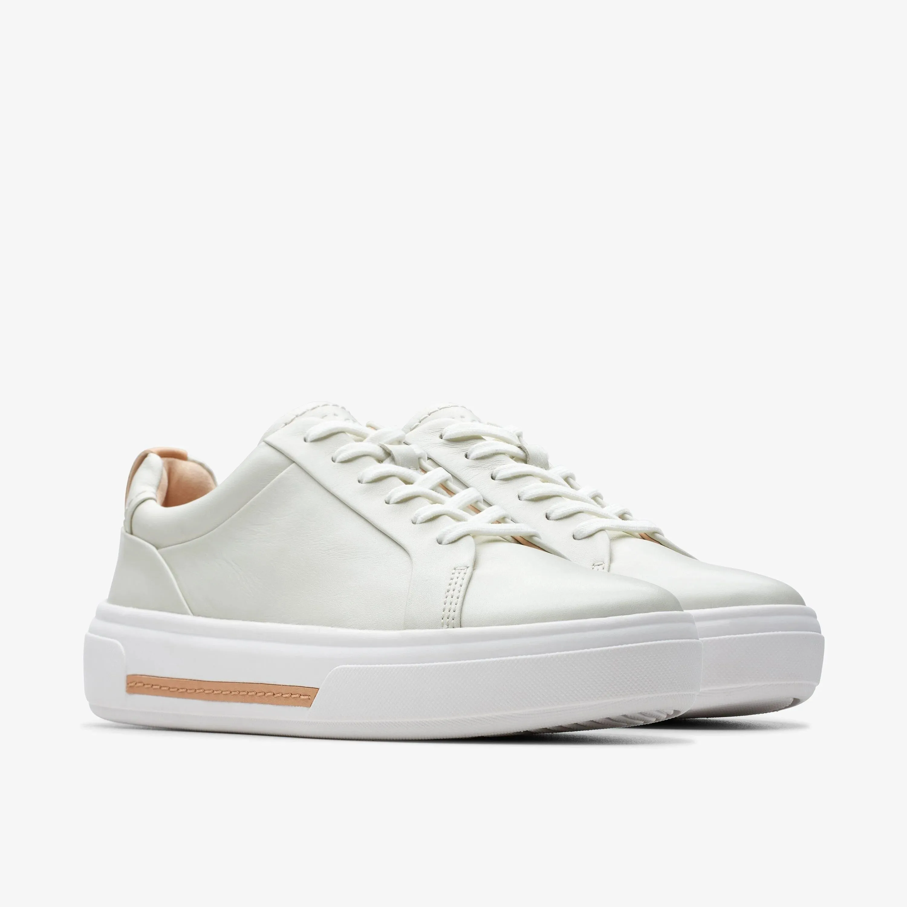CLARKS | SNEAKERS MUJER | HOLLYHOCK WALK OFF WHITE LEATHER | BLANCO