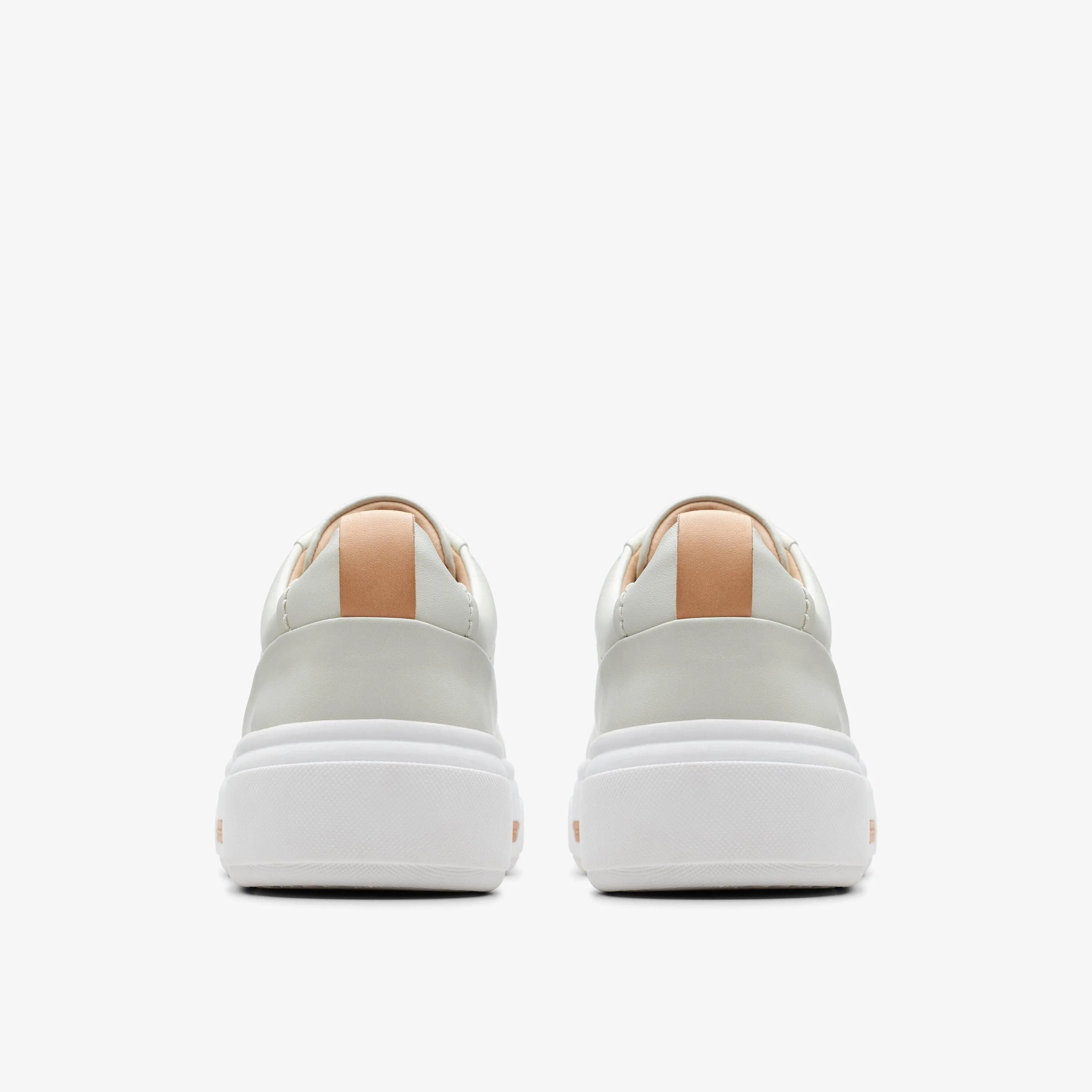 CLARKS | SNEAKERS MUJER | HOLLYHOCK WALK OFF WHITE LEATHER | BLANCO