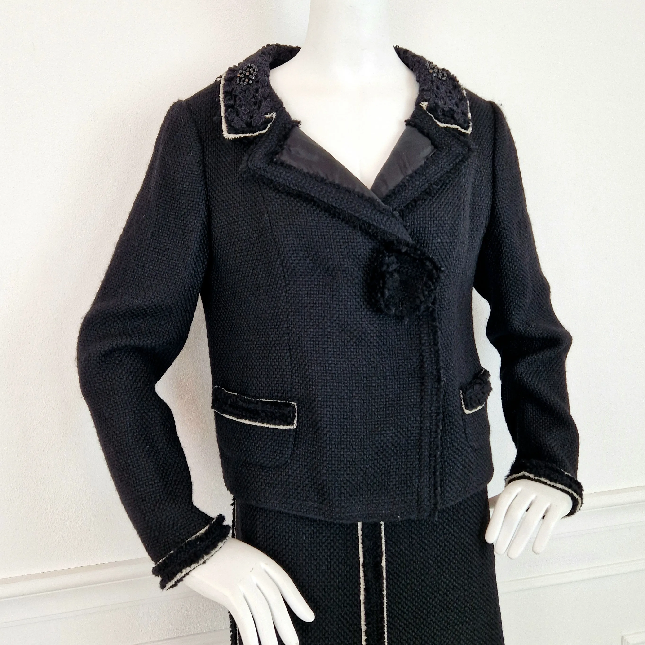 Completo tailleur Prada lana nero