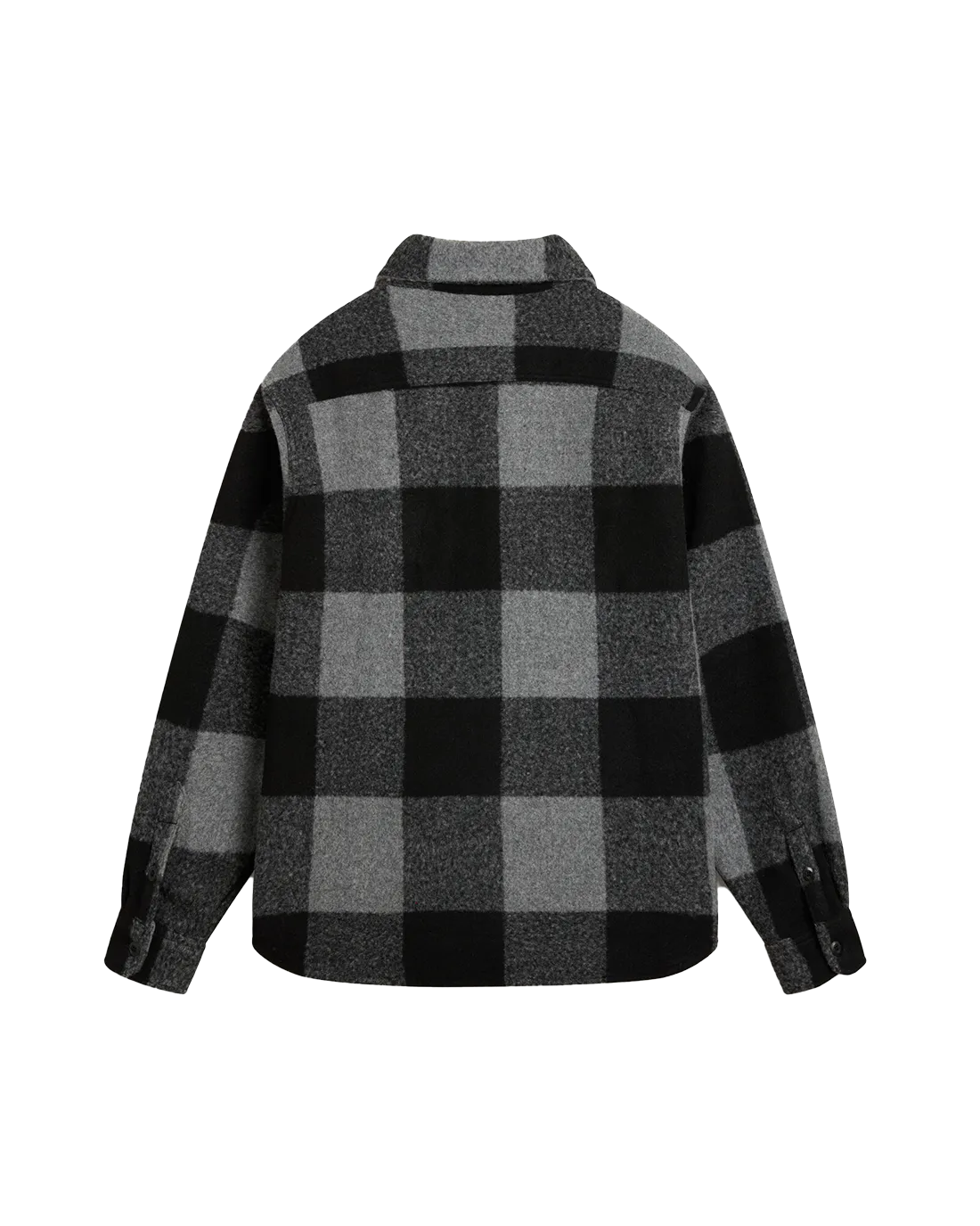 Denby Fuzzy Shacket Black/drizzle
