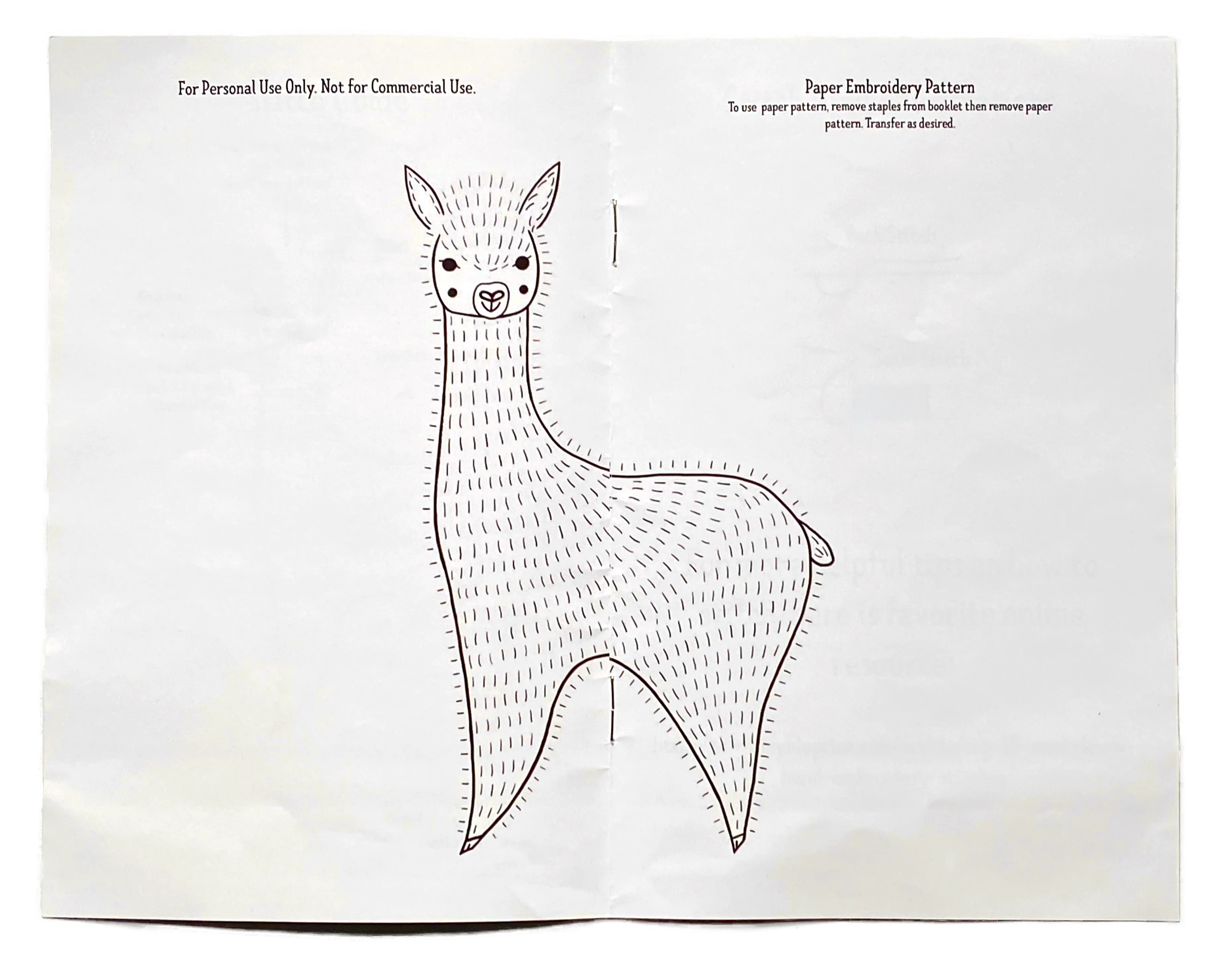 EMBROIDERY SAMPLER / ALPACA