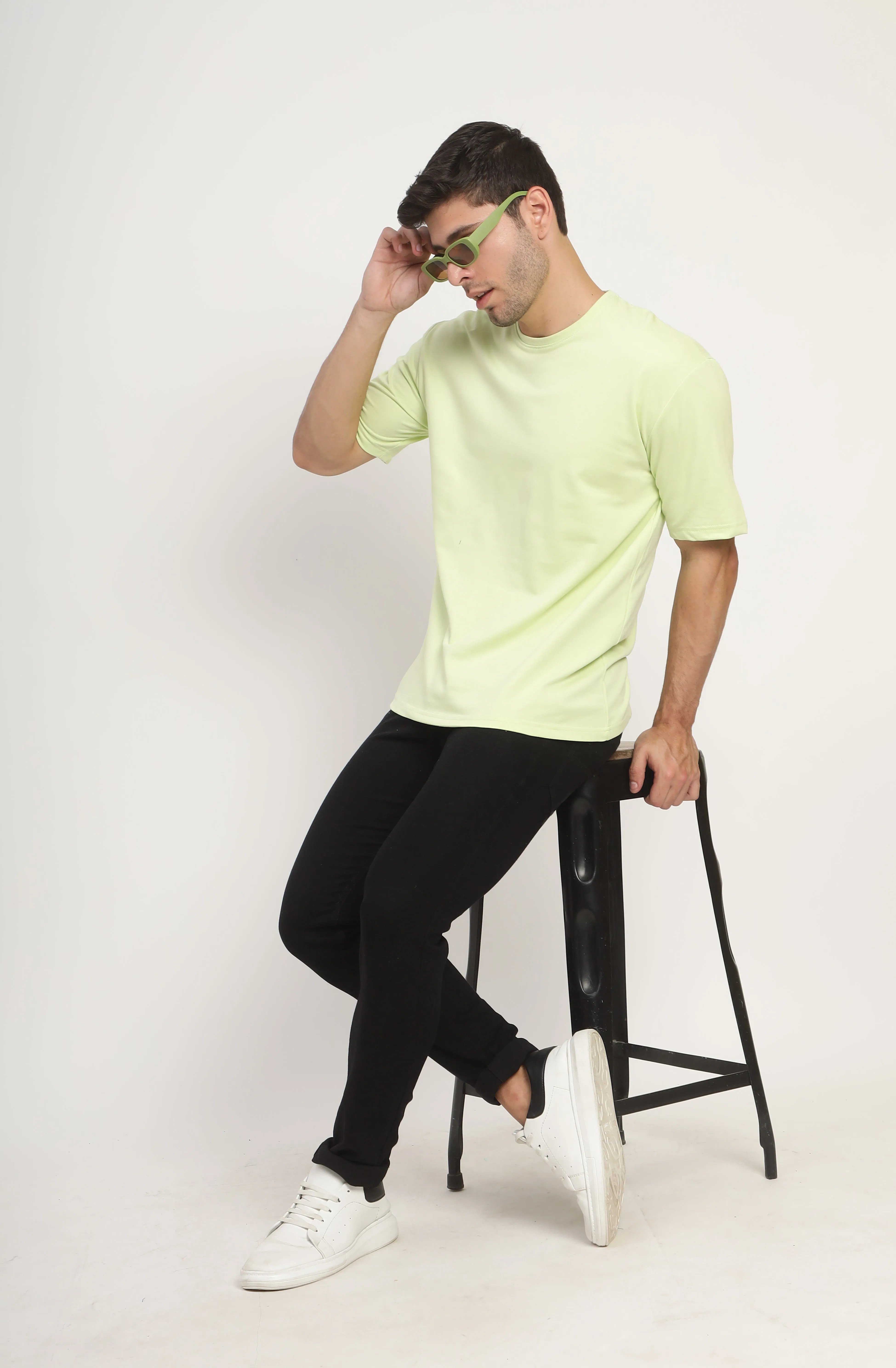Heavyweight Oversize Solid T-Shirt Sage Green