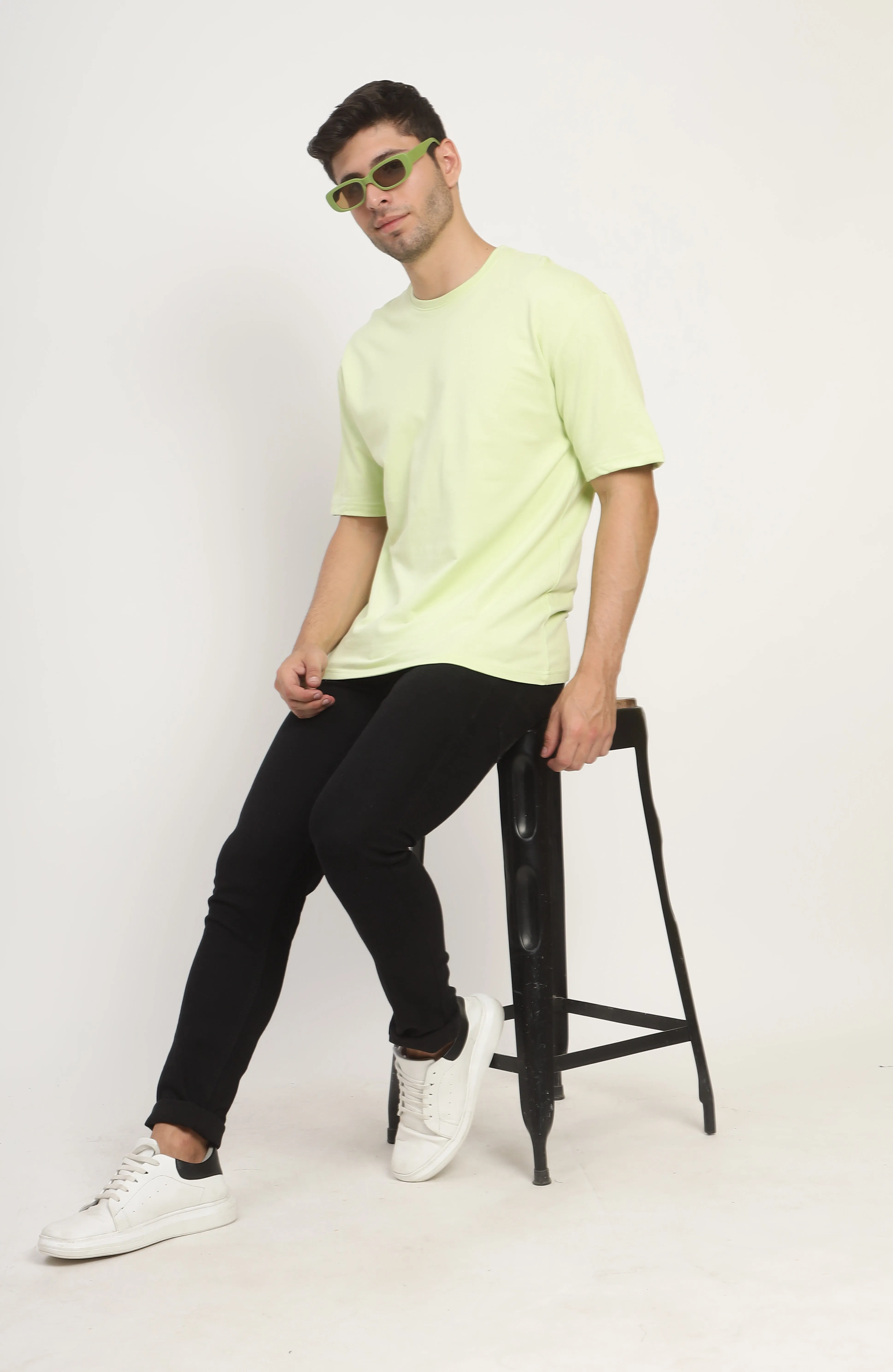 Heavyweight Oversize Solid T-Shirt Sage Green