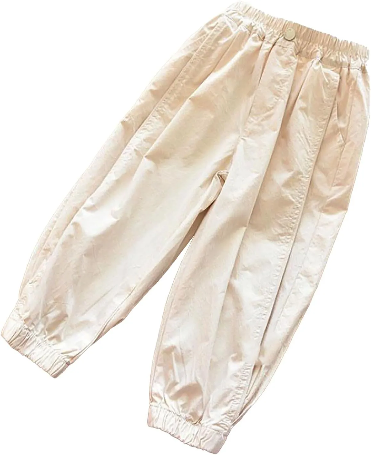 Kids Girls Baggy Sweatpants Loose Wide Leg Elastic Waist Solid Color Athletic Joggers Trousers Summer Comfy Pants