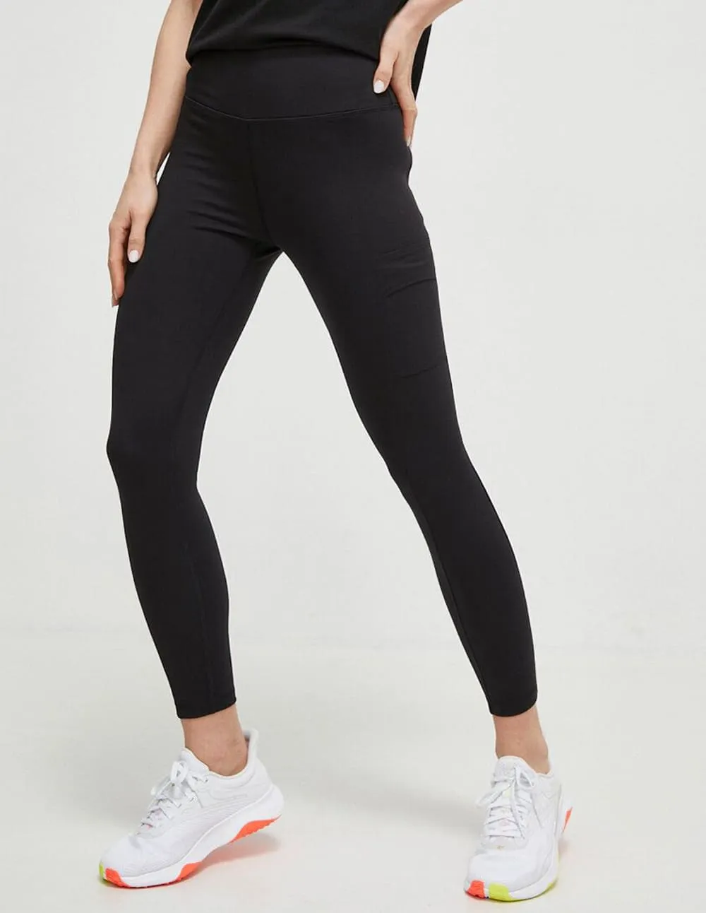 Leggings Donna Karan con Logo Negros Mujer