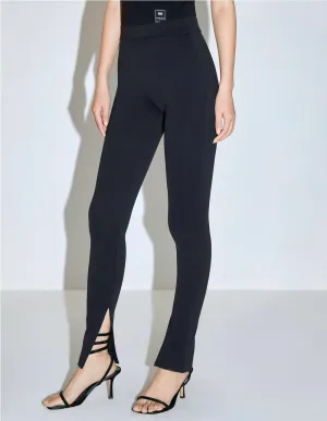 Leggings Miss Sixty Con Abertura En El Tobillow Negros Mujer