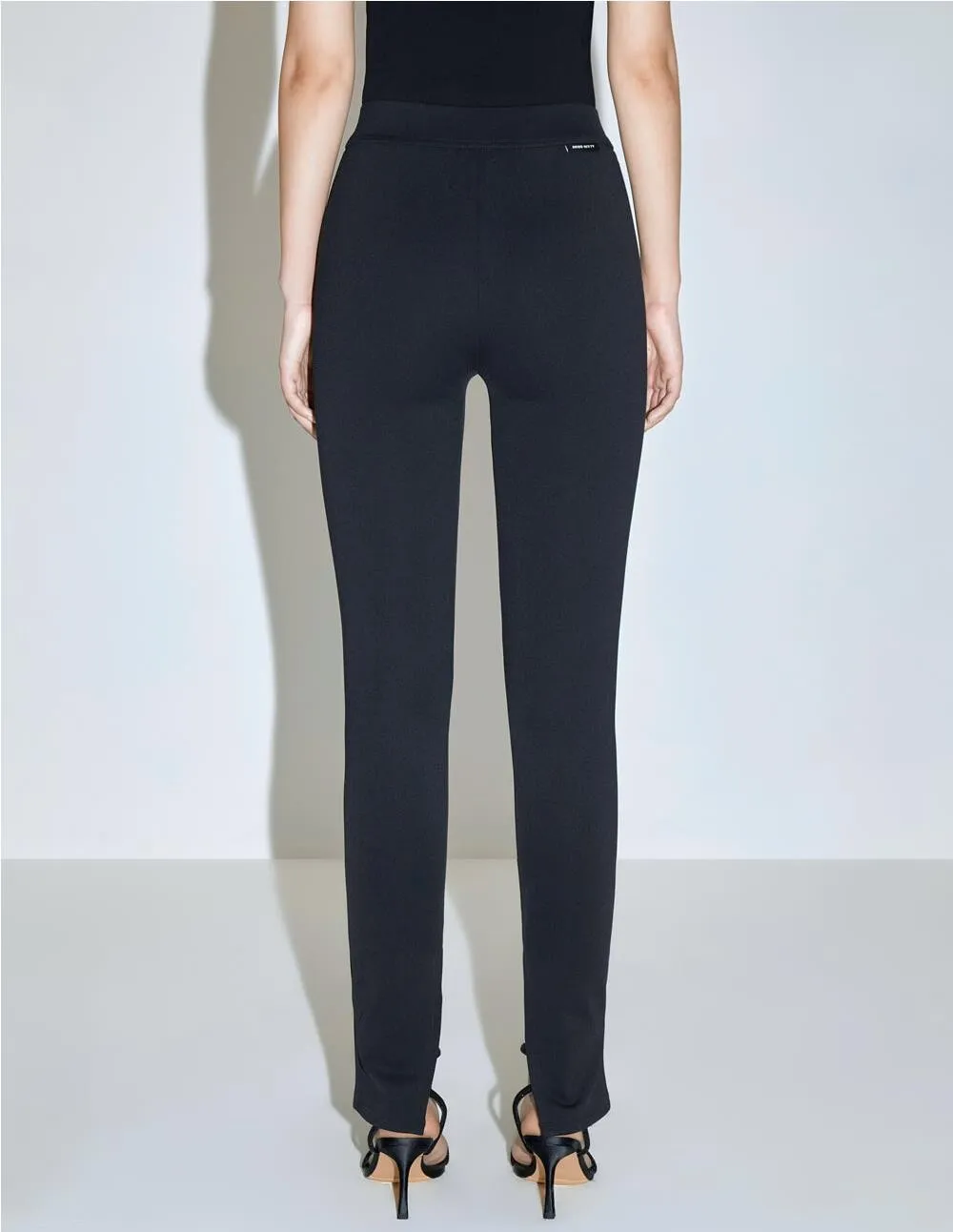 Leggings Miss Sixty Con Abertura En El Tobillow Negros Mujer