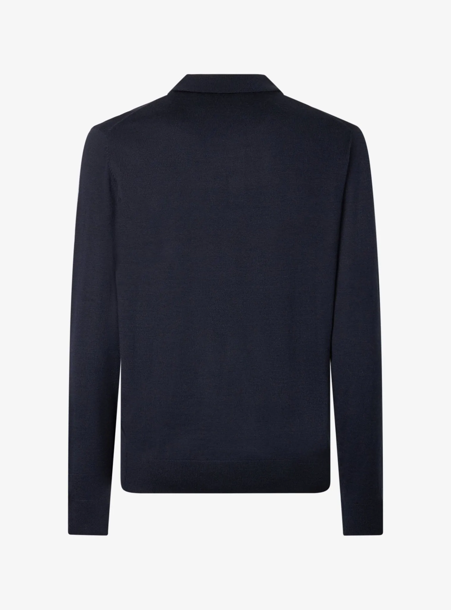 Maglia con chiusura a tre bottoni in lana merinos - Button