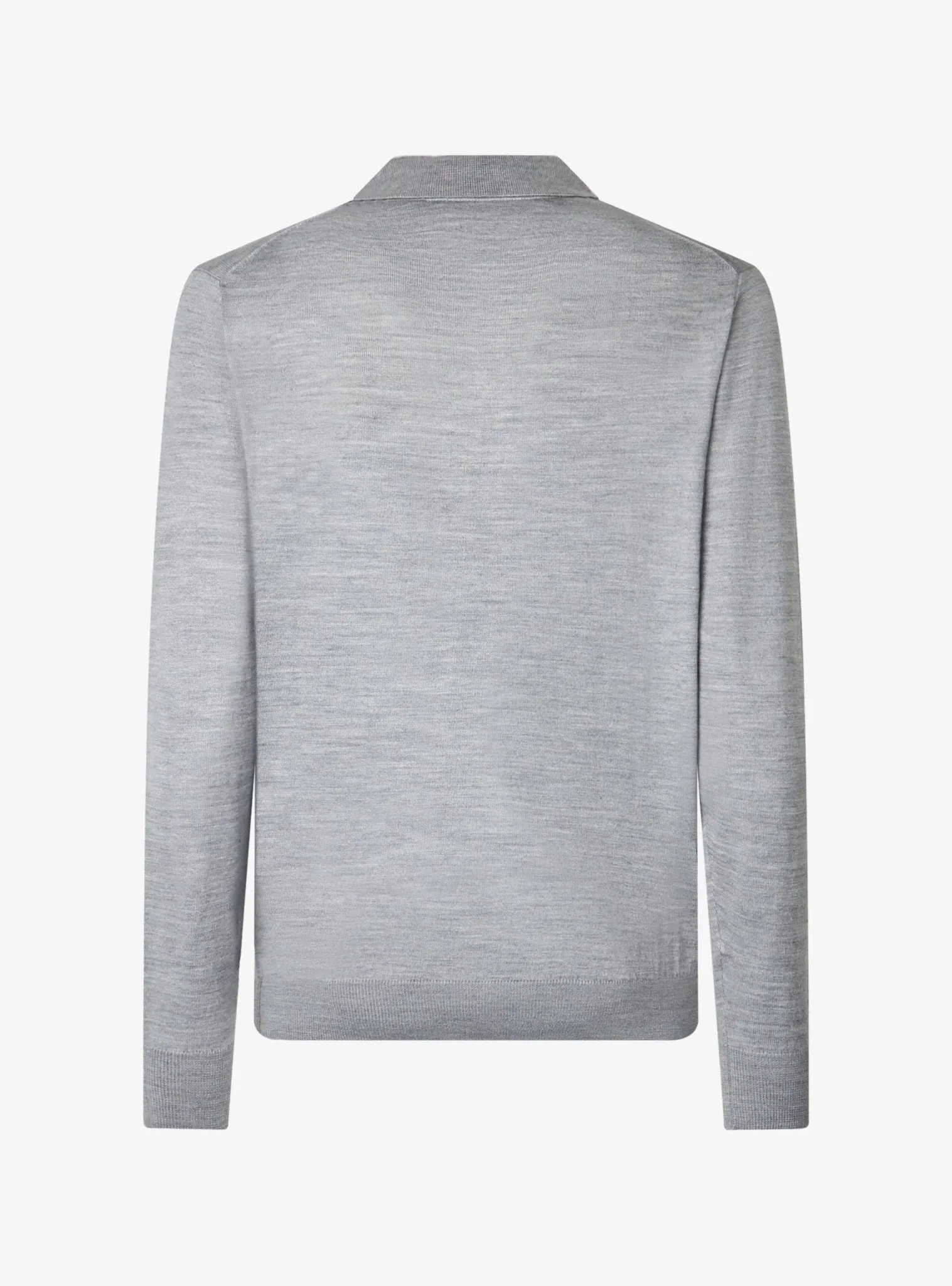 Maglia con chiusura a tre bottoni in lana merinos - Button