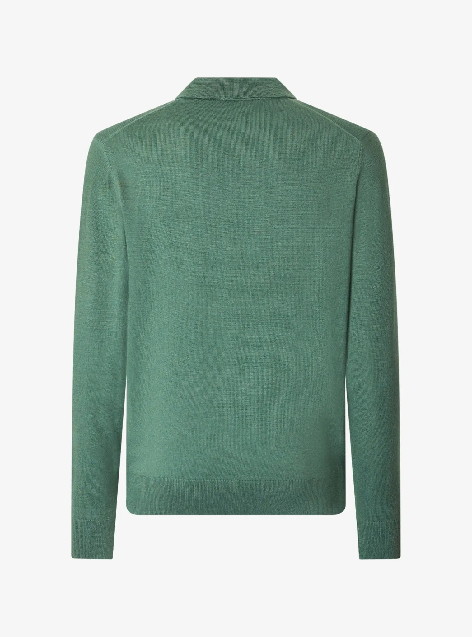 Maglia con chiusura a tre bottoni in lana merinos - Button