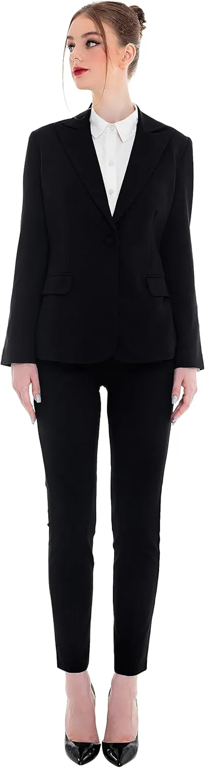 Marycrafts Women's Pant Suits Set  Professional Business Suiting Blazer and Pants 2 Piece Outfit