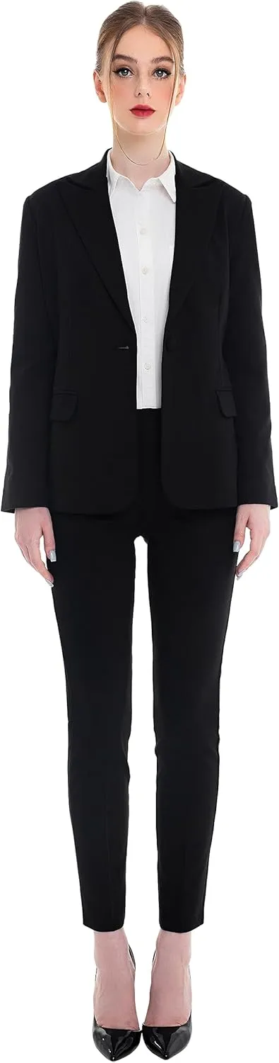 Marycrafts Women's Pant Suits Set  Professional Business Suiting Blazer and Pants 2 Piece Outfit