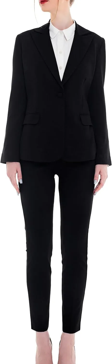 Marycrafts Women's Pant Suits Set  Professional Business Suiting Blazer and Pants 2 Piece Outfit