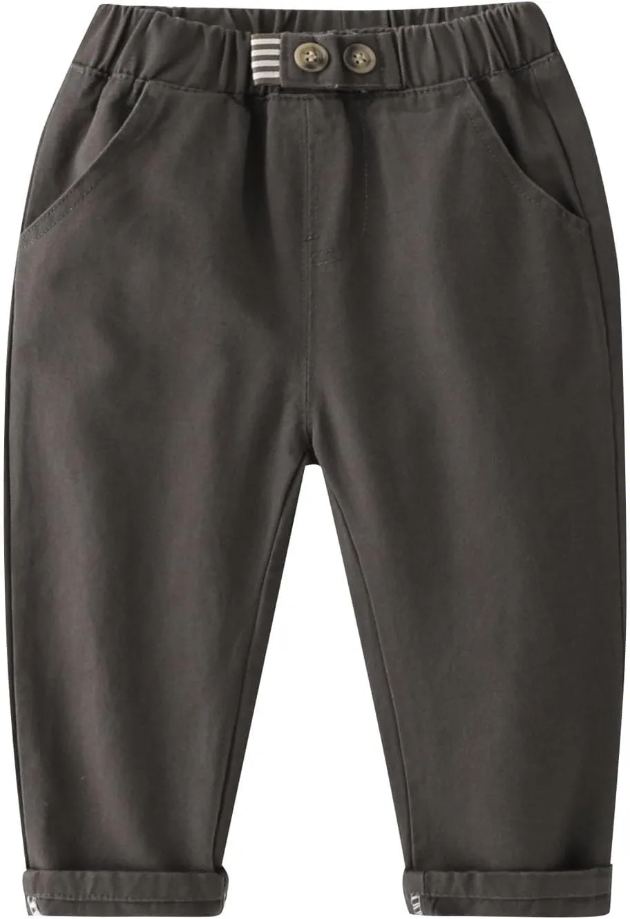 Moonker Toddler Boys Baggy Sweatpants Loose Wide Leg Elastic Waist Solid Casual Trousers Athletic Jogging Sports